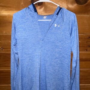 Under Armour Men's Heathered Blue Hoodie